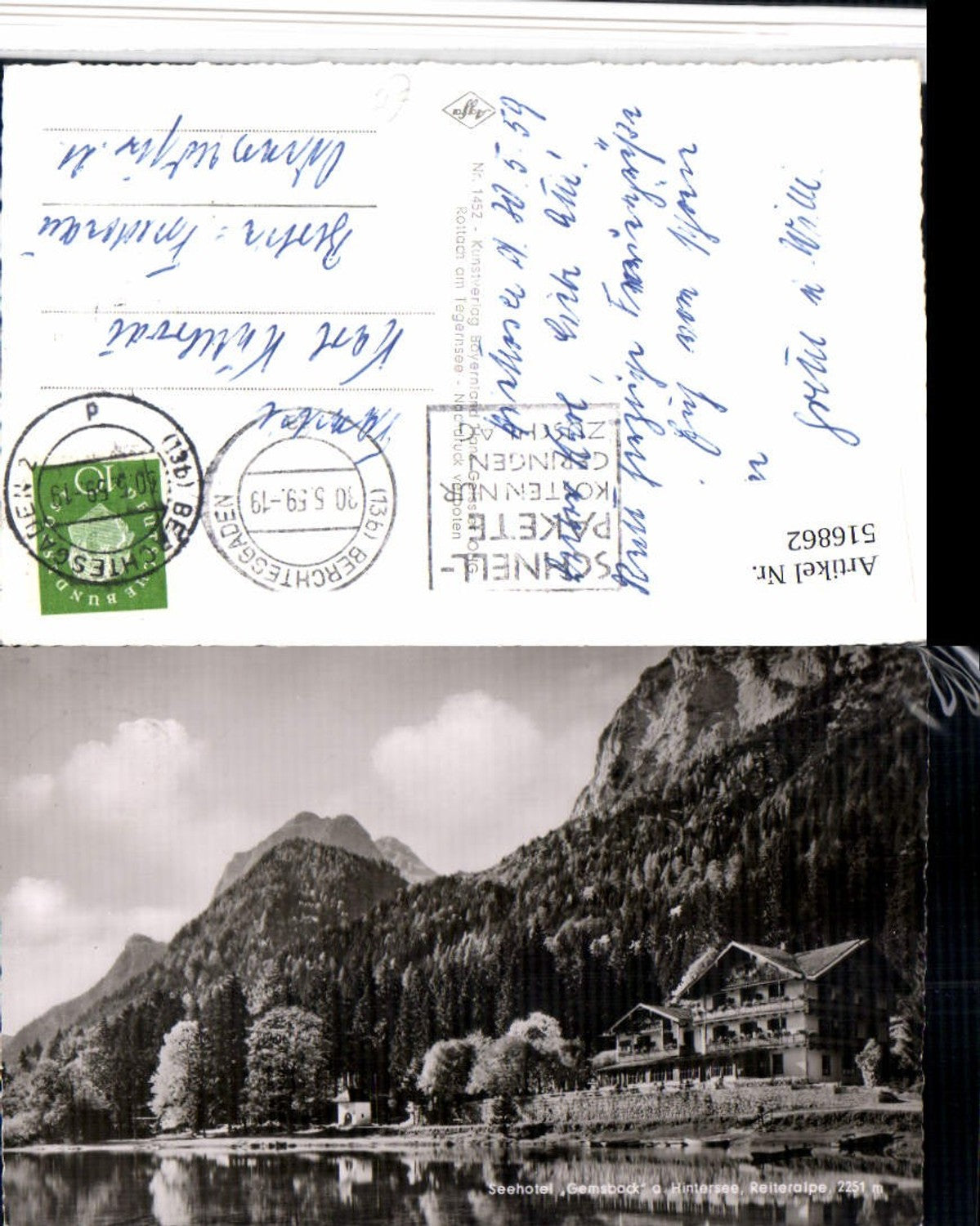 516862,Seehotel Gemsbock am Hintersee b. Berchtesgaden Bergkulisse