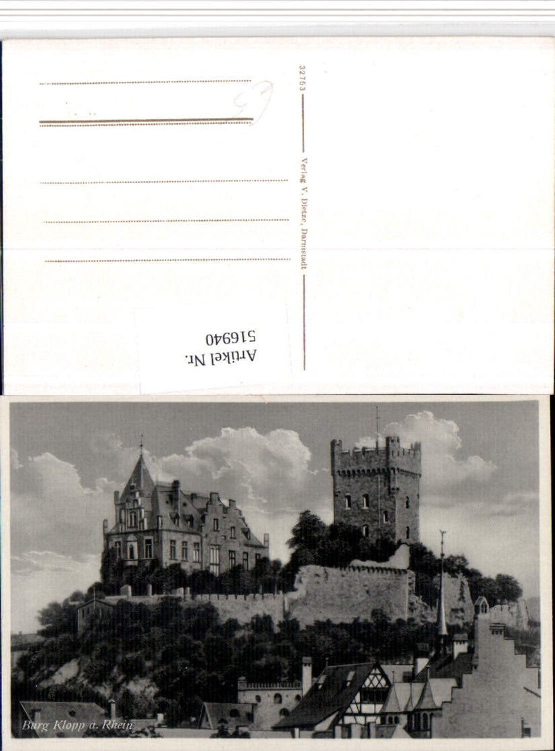 516940,Burg Klopp am Rhein b. Bingen