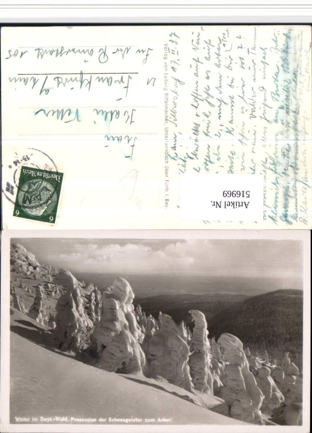 516969,Prozession d. Schneegeister zum Arber b. Bayerisch Eisenstein Winterbild