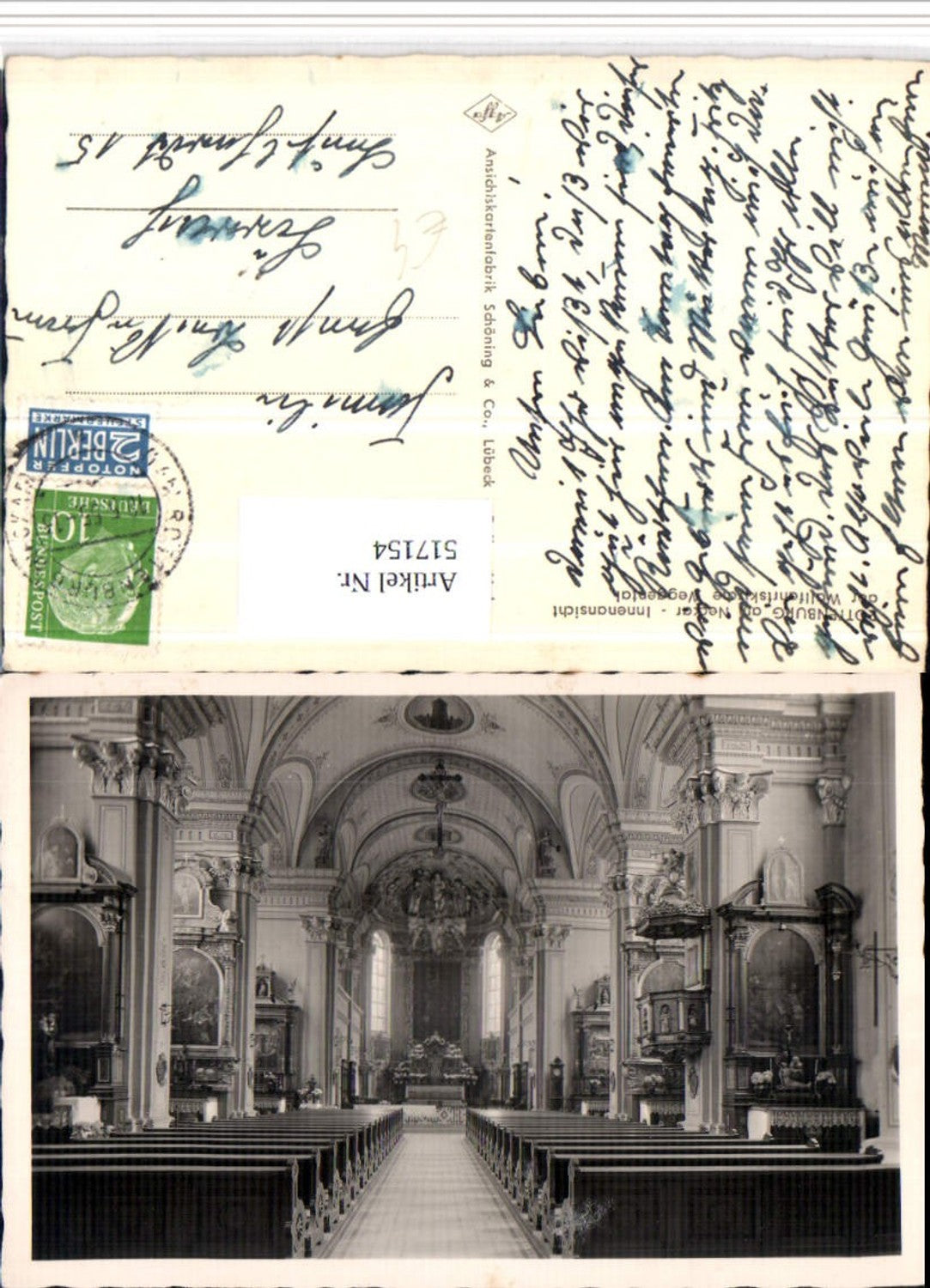 517154,Rottenburg am Neckar Kirche Innenansicht