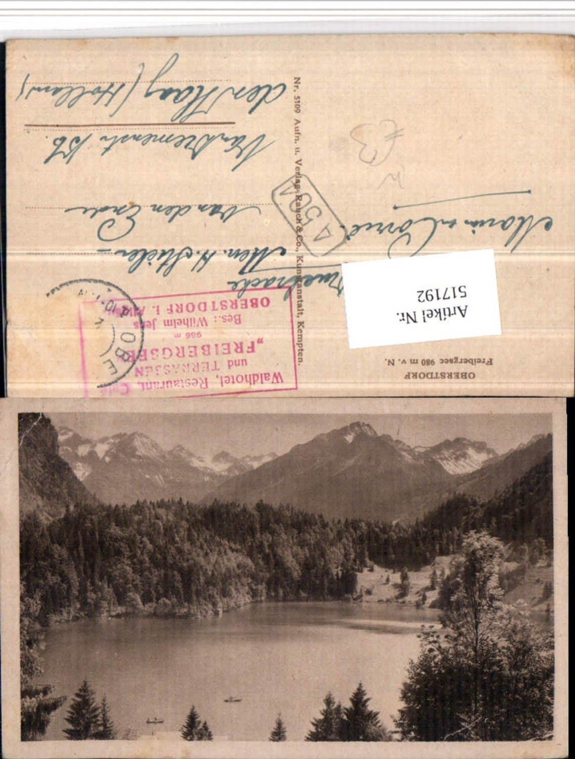 517192,Oberstdorf Freibergsee See Bergkulisse