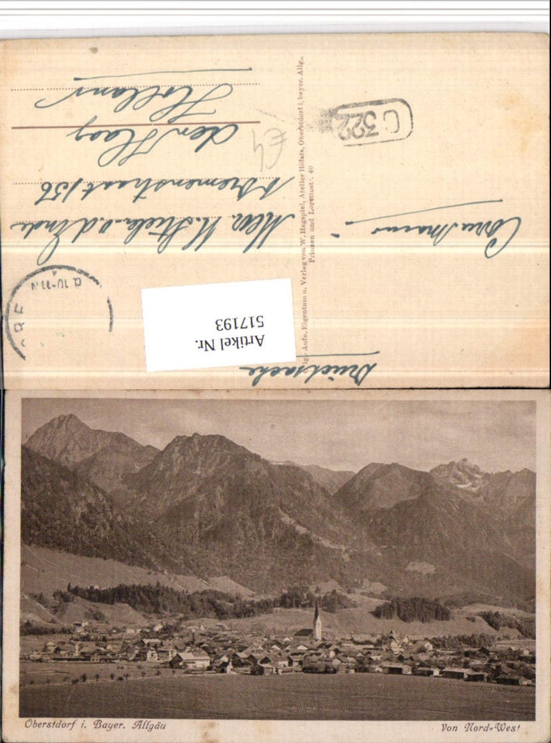 517193,Oberstdorf im Allgäu Totale Bergkulisse