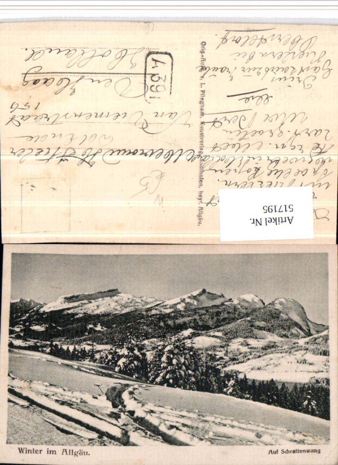 517195,Schrattenwang b. Oberstdorf im Allgäu Bergkulisse Winterbild