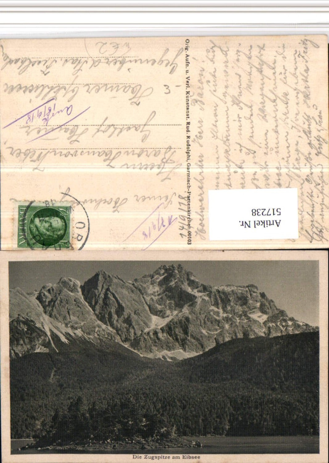 517238,Zugspitze am Eibsee b. Grainau Bergkulisse