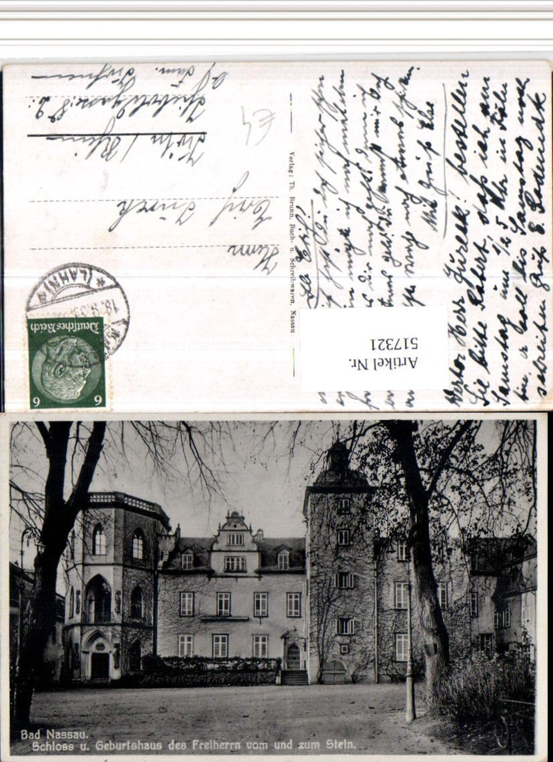 517321,Bad Nassau Schloss u. Geburtshaus des Freiherrn vom und zum Stein