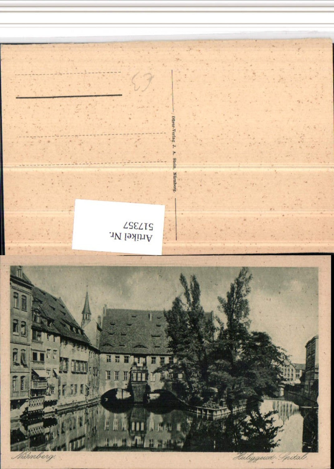 517357,Nürnberg Heiliggeist-Spital Kanal Brücke
