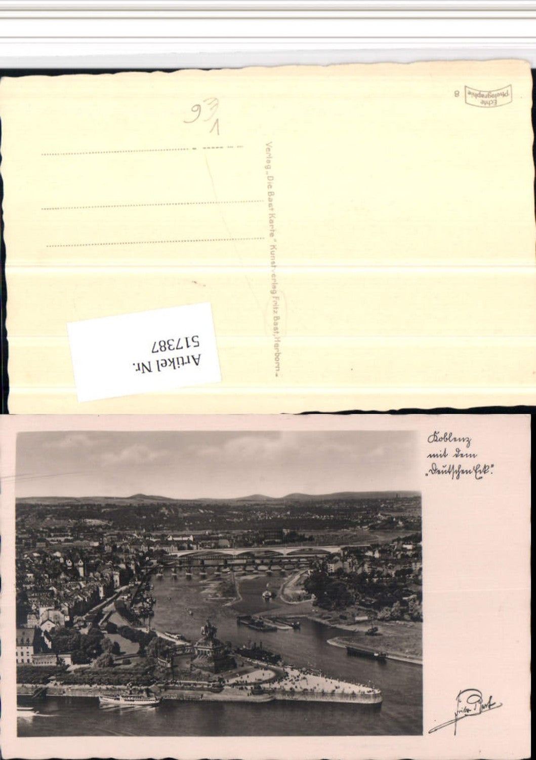 517387,Koblenz am Rhein Deutsches Eck pub Fritz Bast