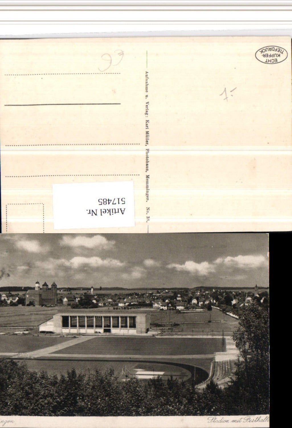 517485,Memmingen Teilansicht Stadion m. Festhalle