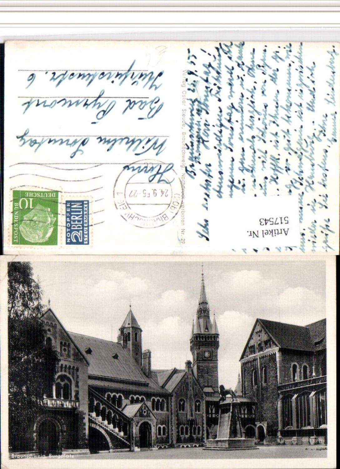 517543,Braunschweig Burgplatz Löwe Statue