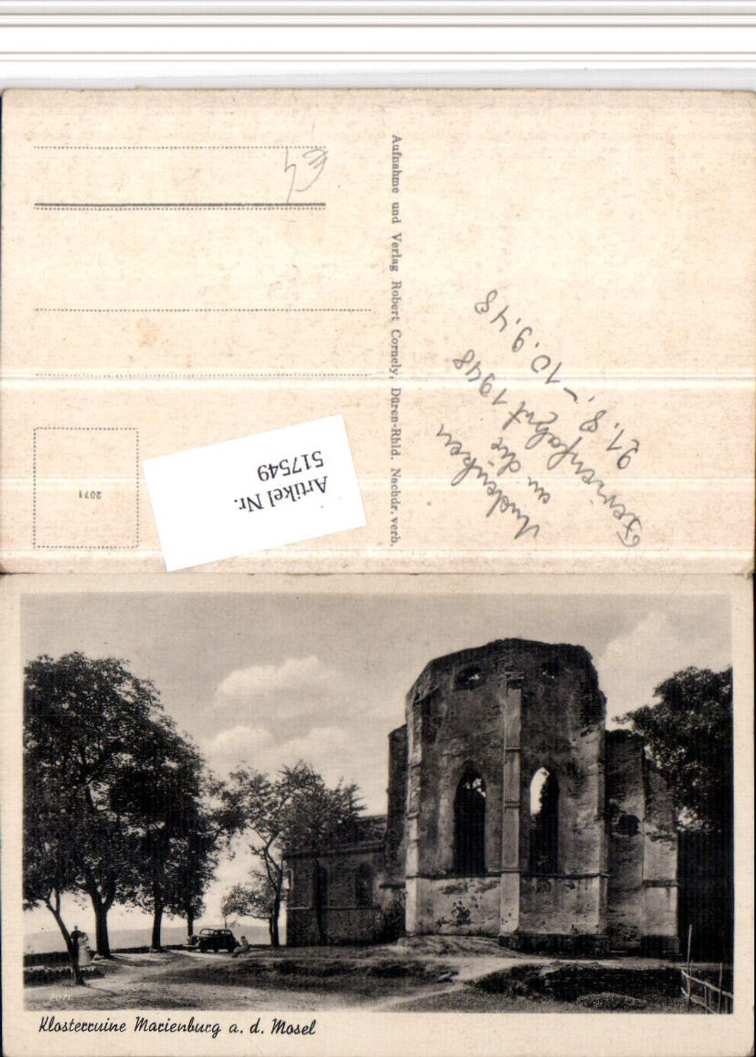 517549,Klosterruine Ruine Marienburg an d. Mosel b. Pünderich