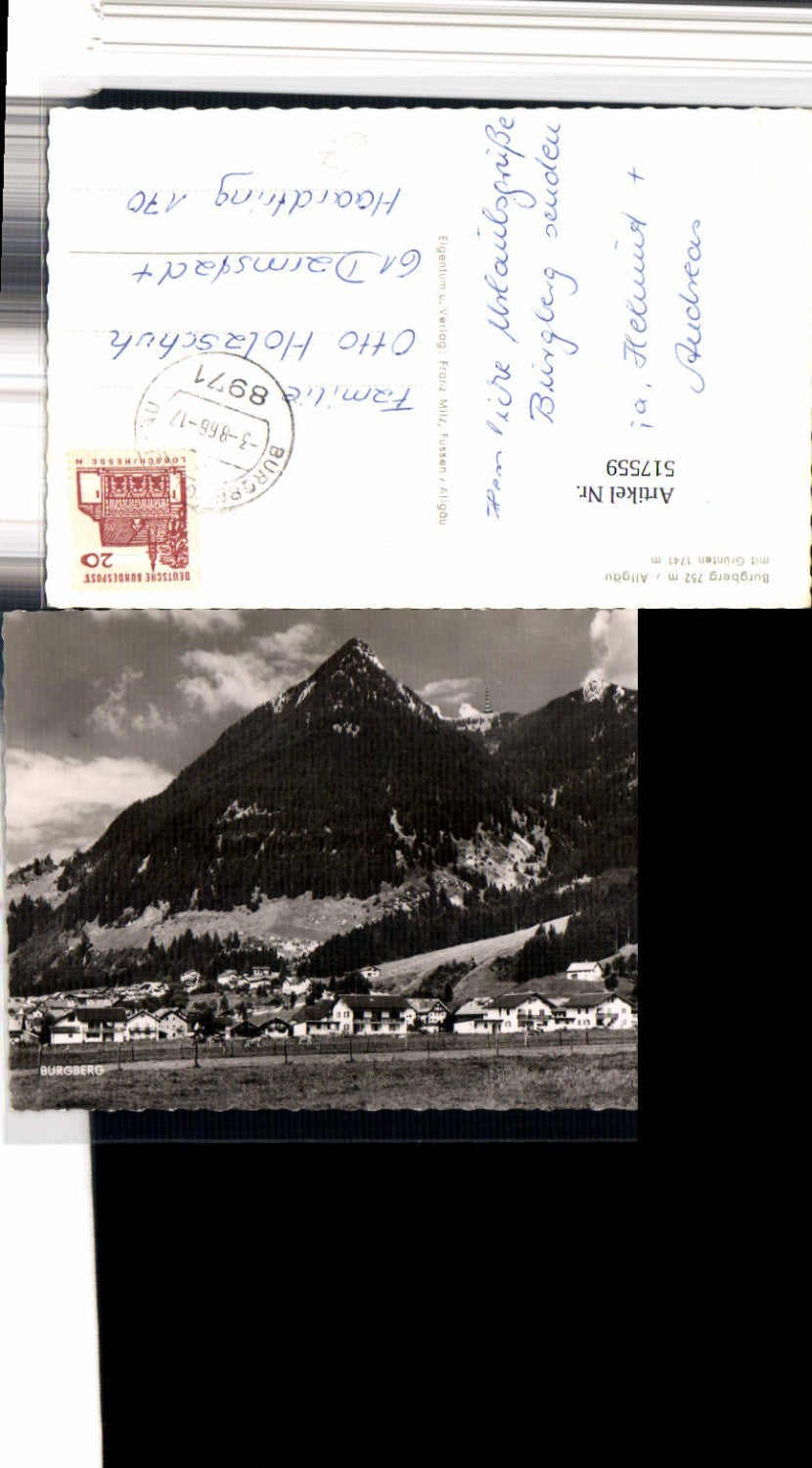 517559,Burgberg im Allgäu Teilansicht m. Grünten Bergkulisse