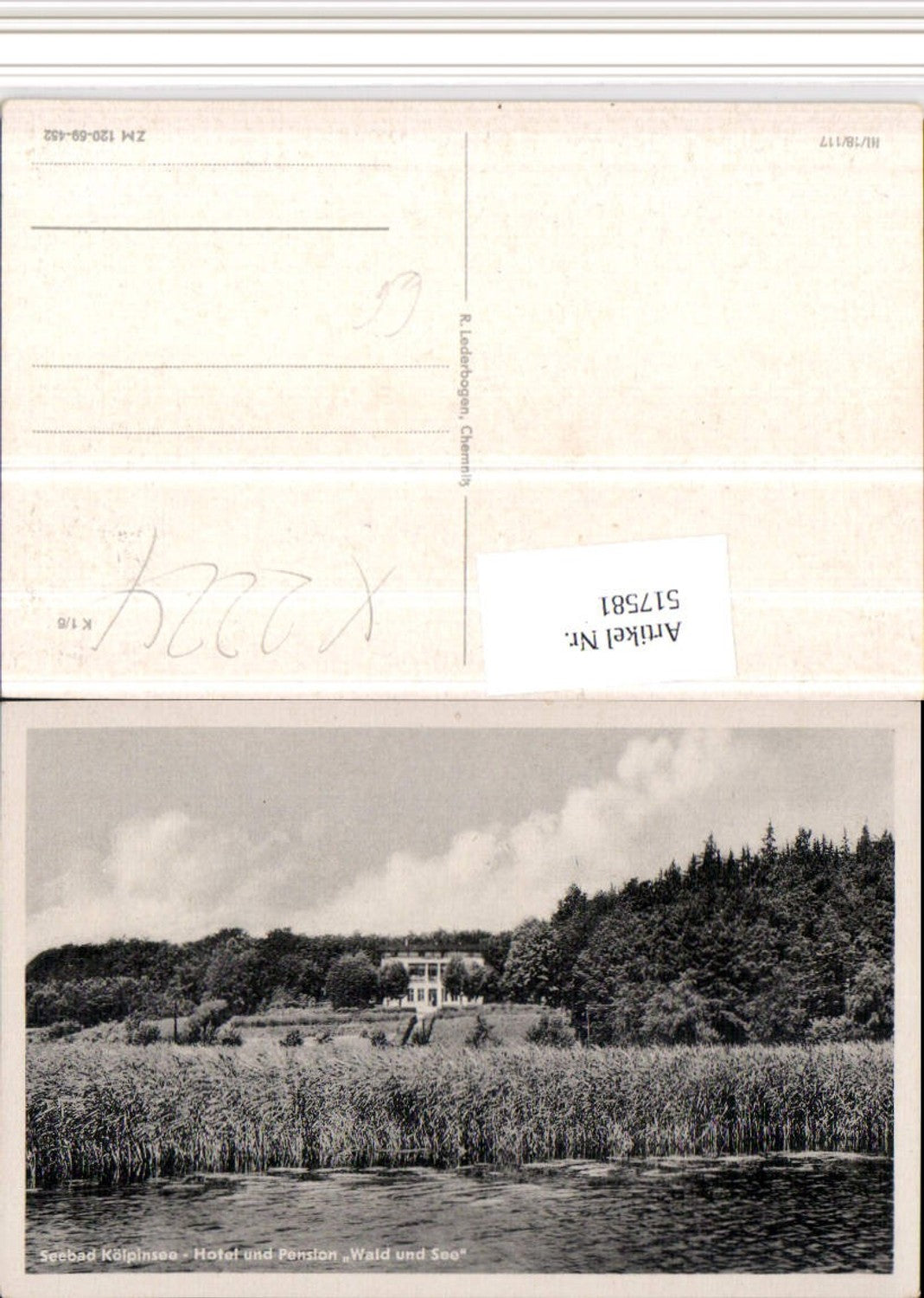 517581,Seebad Kölpinsee b. Loddin Hotel u. Pension Wald und See