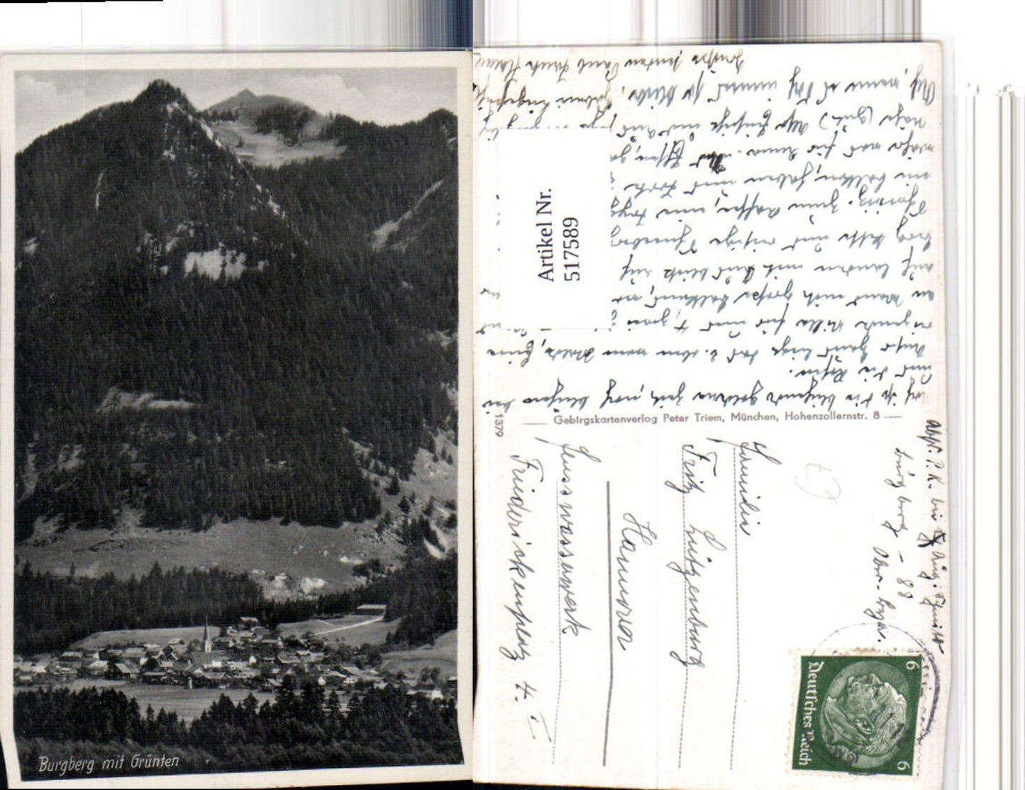 517589,Burgberg Totale m. Grünten Bergkulisse