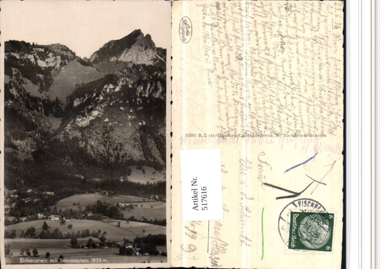 517616,Birkenstein b. Fischbachau m. Wendelstein Bergkulisse
