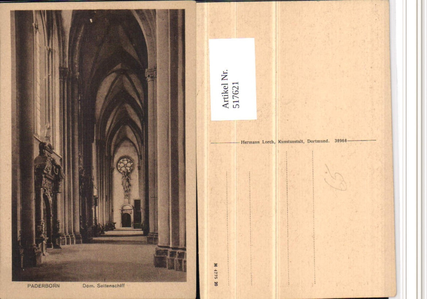 517621,Paderborn Dom Kirche Innenansicht