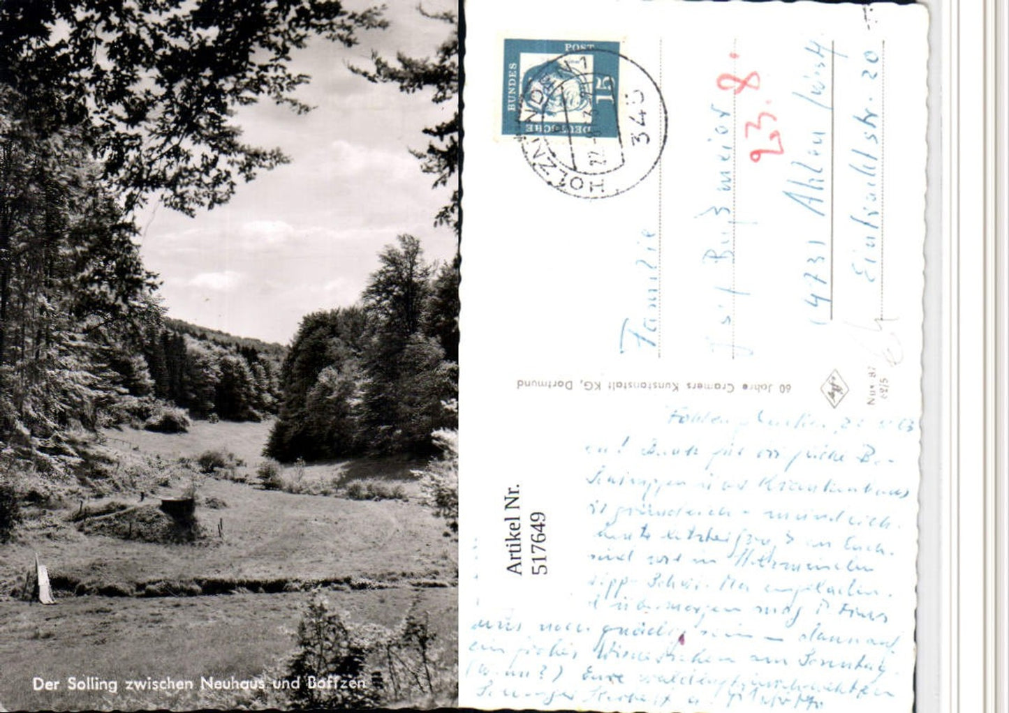 517649,Solling zwischen Neuhaus u. Boffzen Landschaft