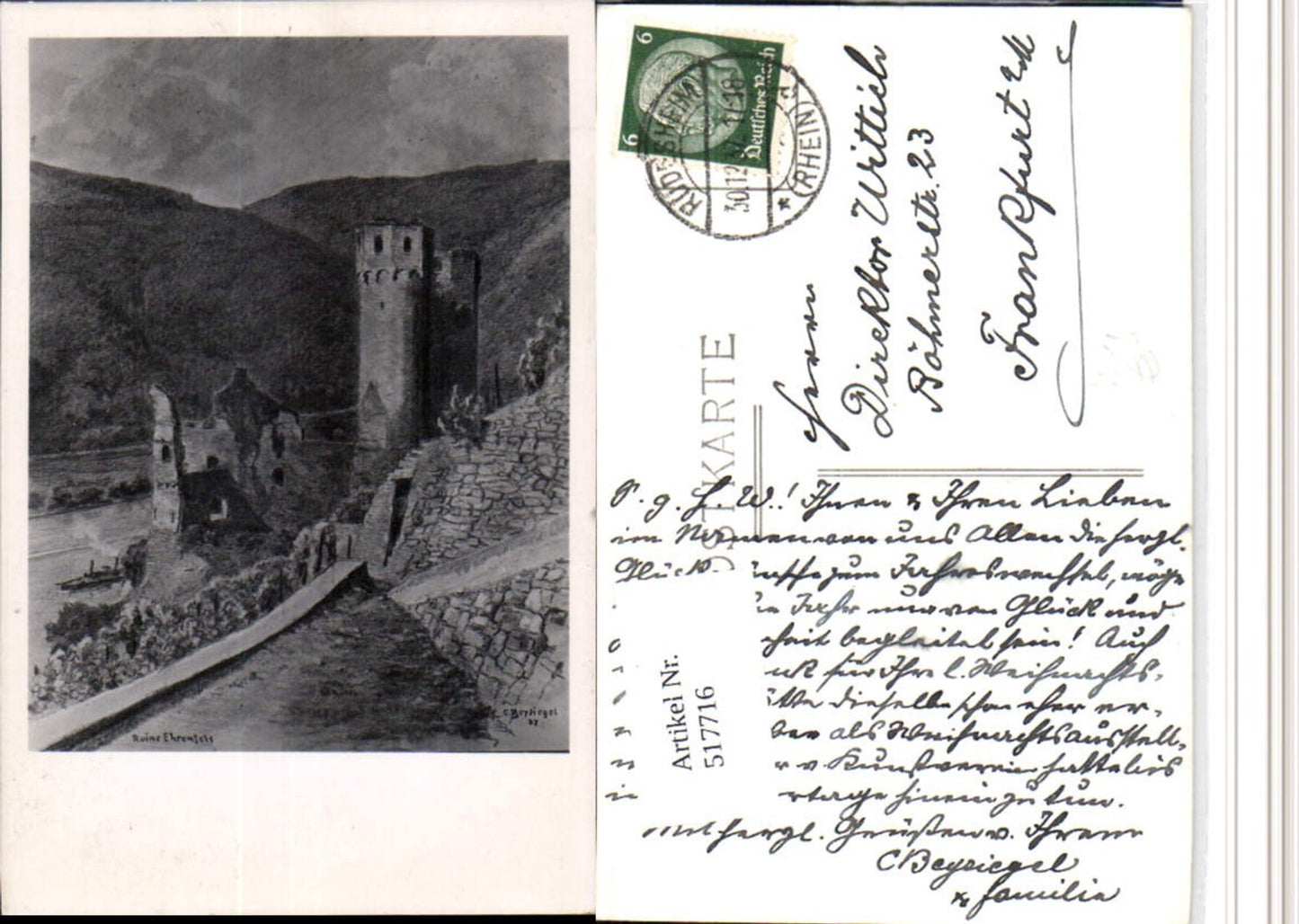 Alte Ansichtskarte – Old Postcard