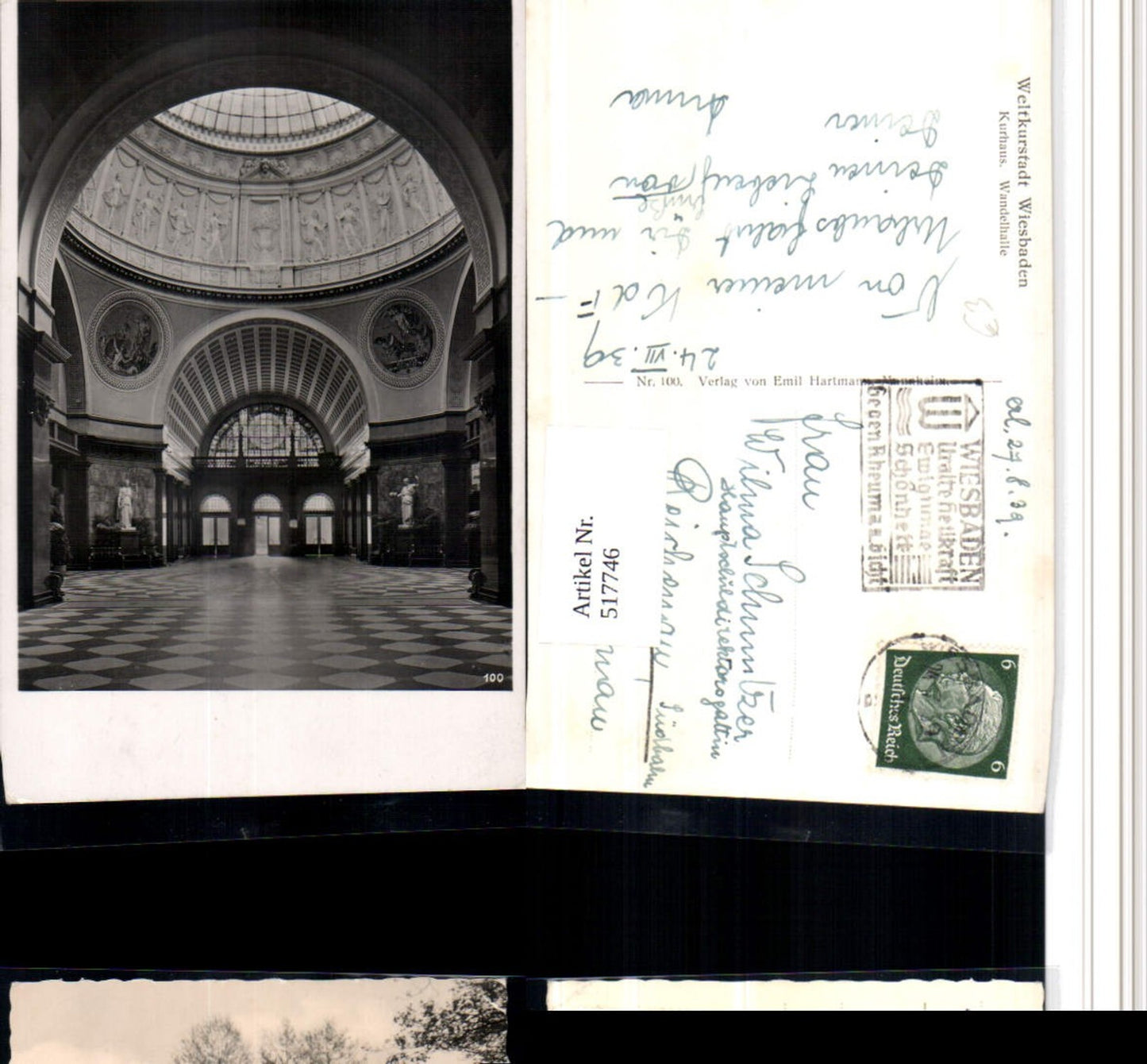 517746,Wiesbaden Kurhaus Wandelhalle Innenansicht