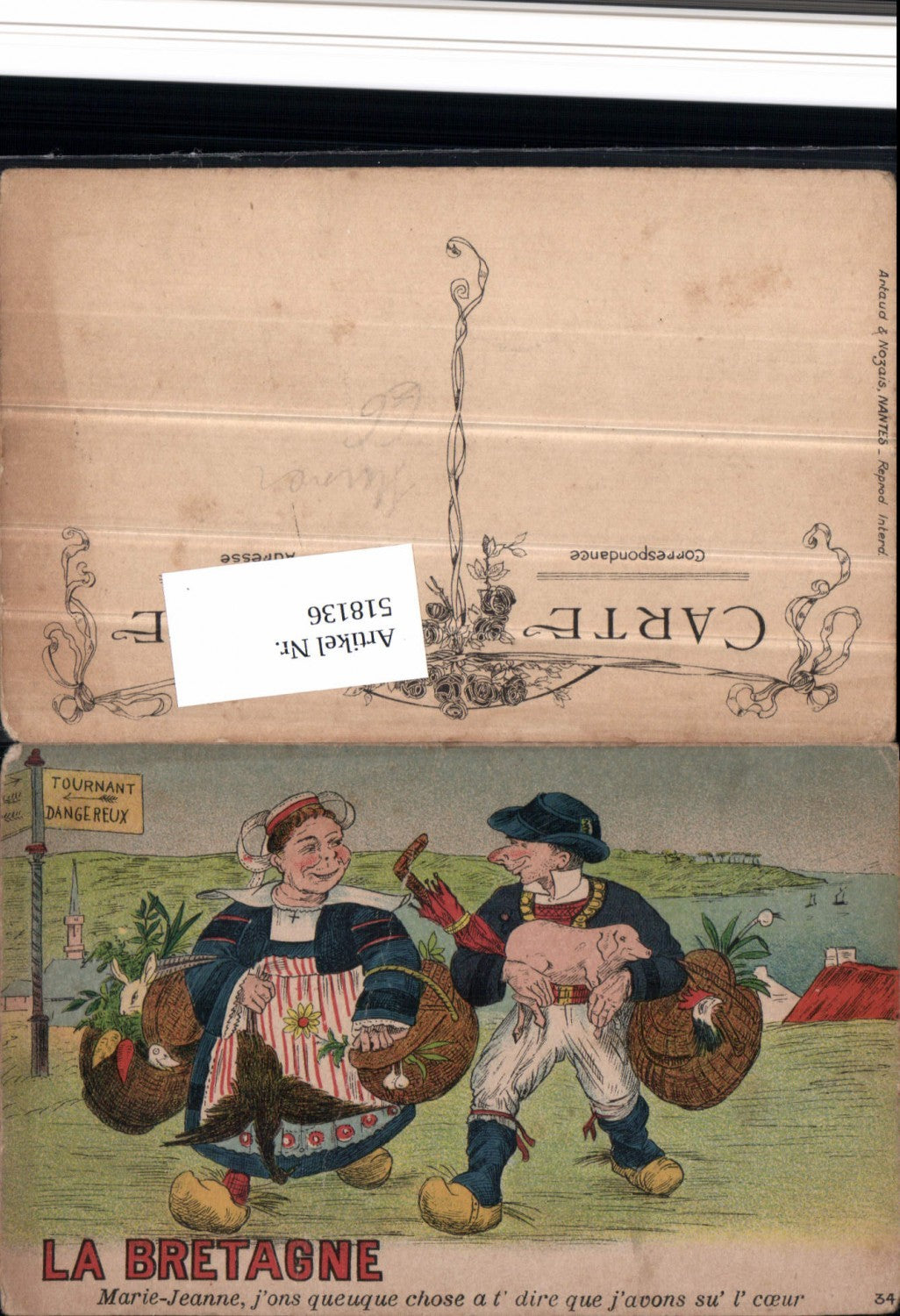 518136,Scherz Humor Mann Frau La Bretagne Ferkel Schwein