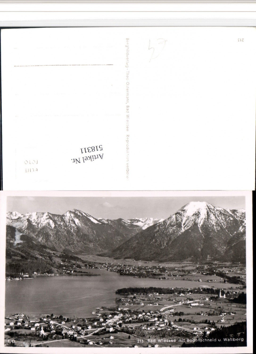 518311,Bad Wiessee Totale m. Bodenschneid Bergkulisse