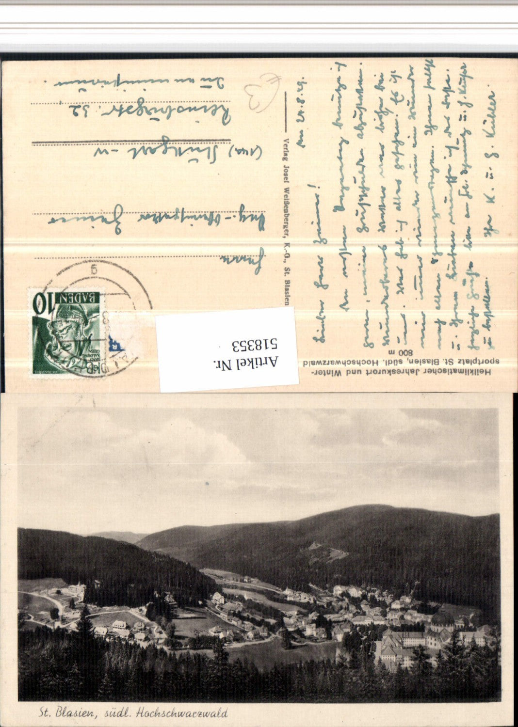 518353, St. Blasien in the Black Forest (Total)