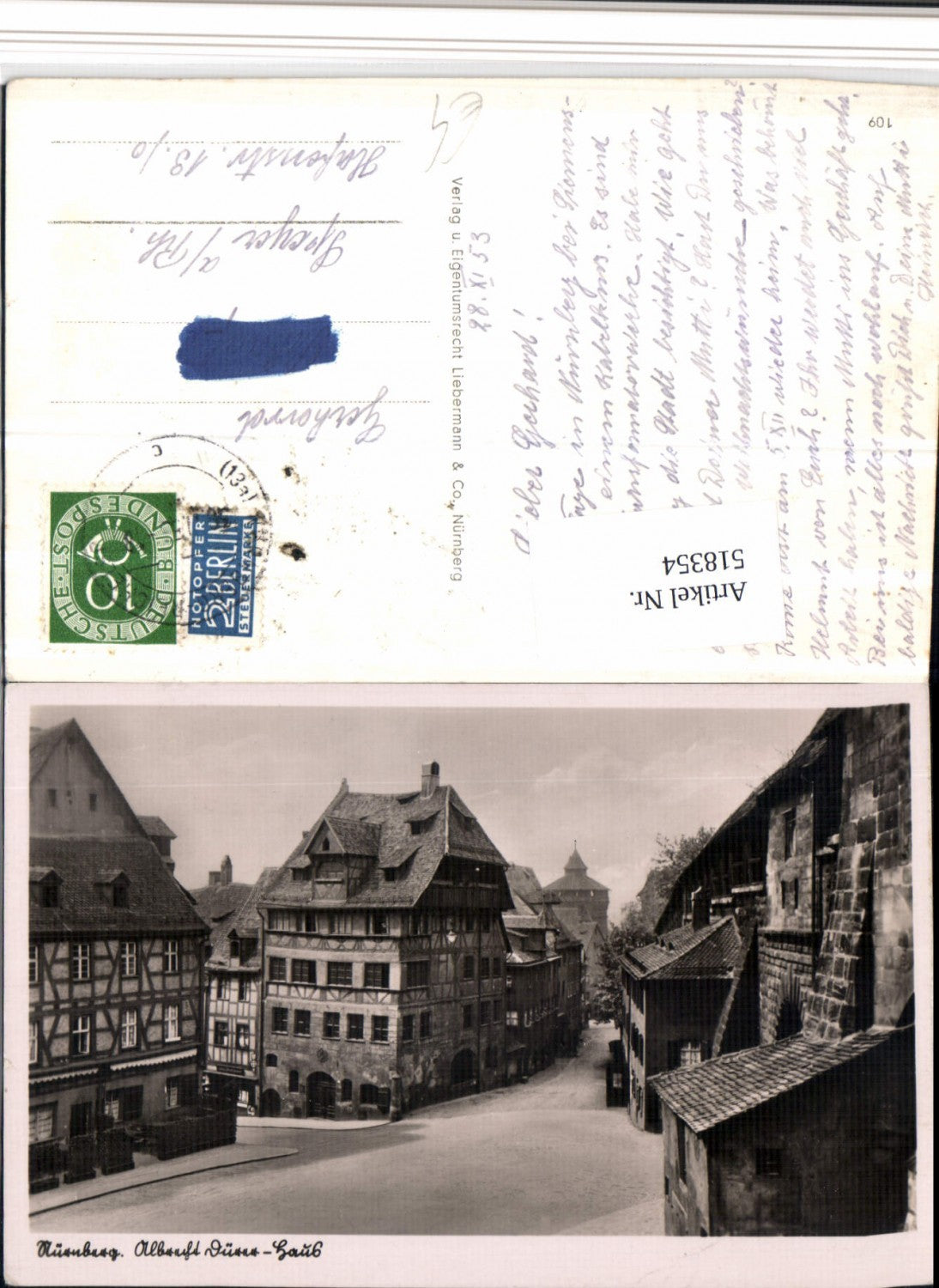 518354,Nürnberg Albrecht Dürer-Haus Straße