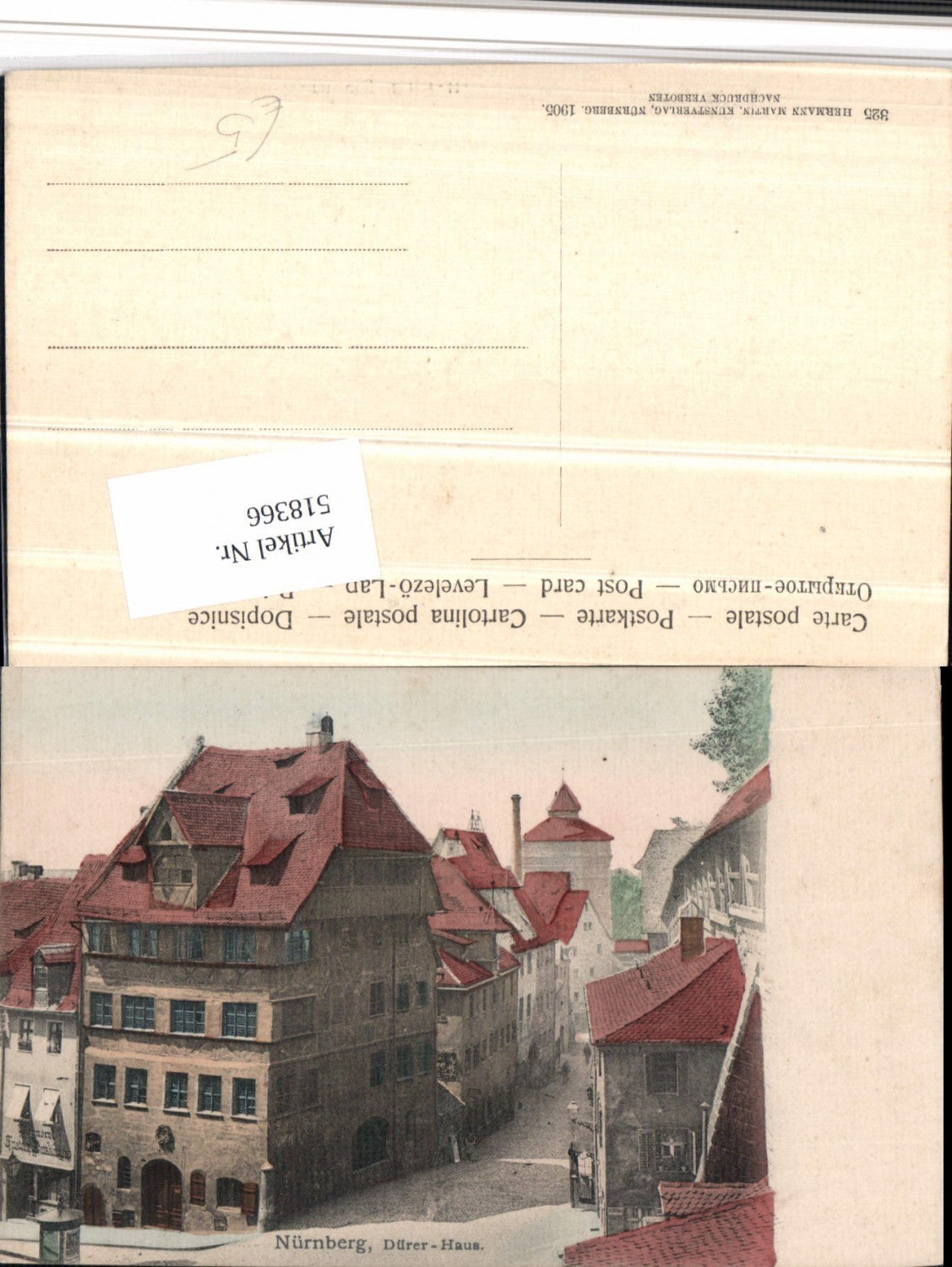 518366,Nürnberg Dürer-Haus Straße