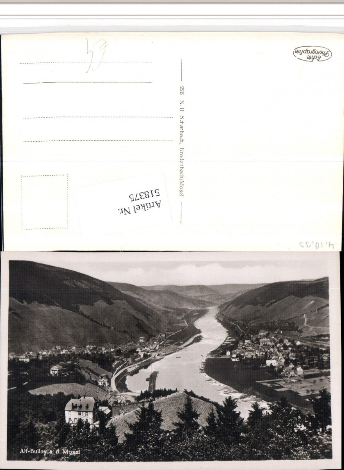 518375,Alf Bullay an d. Mosel Totale Fluss