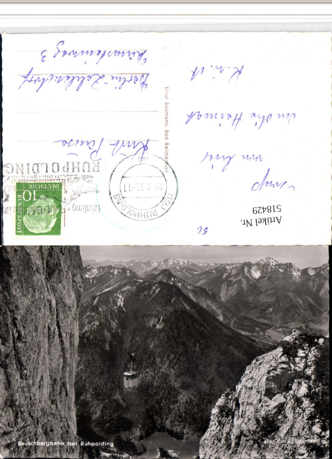 518429,Rauschbergbahn Seilbahn b. Ruhpolding Bergkulisse