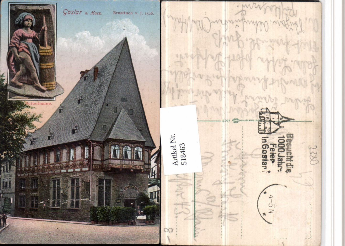 518463,Goslar am Harz Brusttuch Gebäude Butterhanne