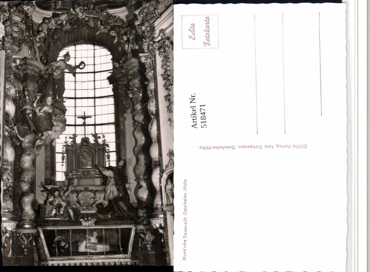 518471,Osterhofen Pfarrkirche Kirche Damenstift Altar