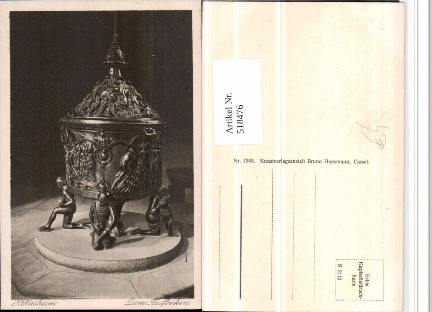 518476,Hildesheim Dom Taufbecken