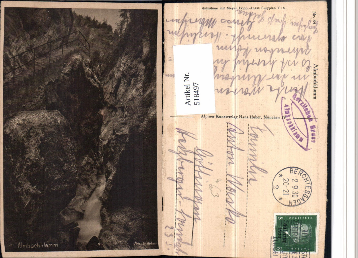 518497,Almbachklamm Klamm b. Maria Gern Berchtesgaden