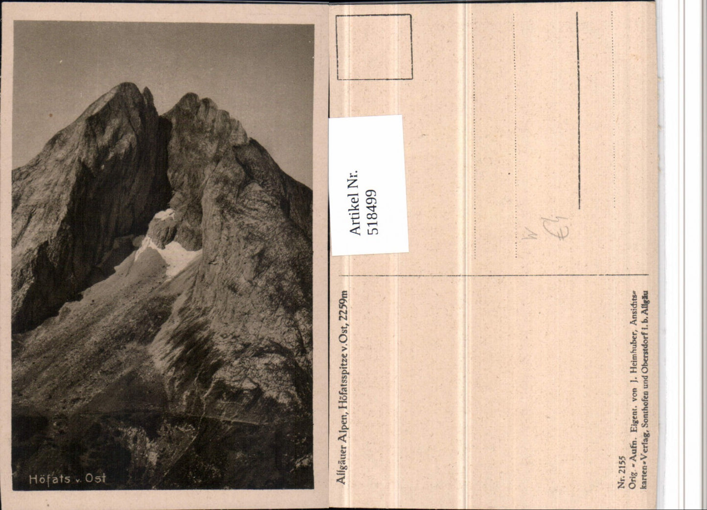 518499,Höfats b. Oberstdorf Bergspitze