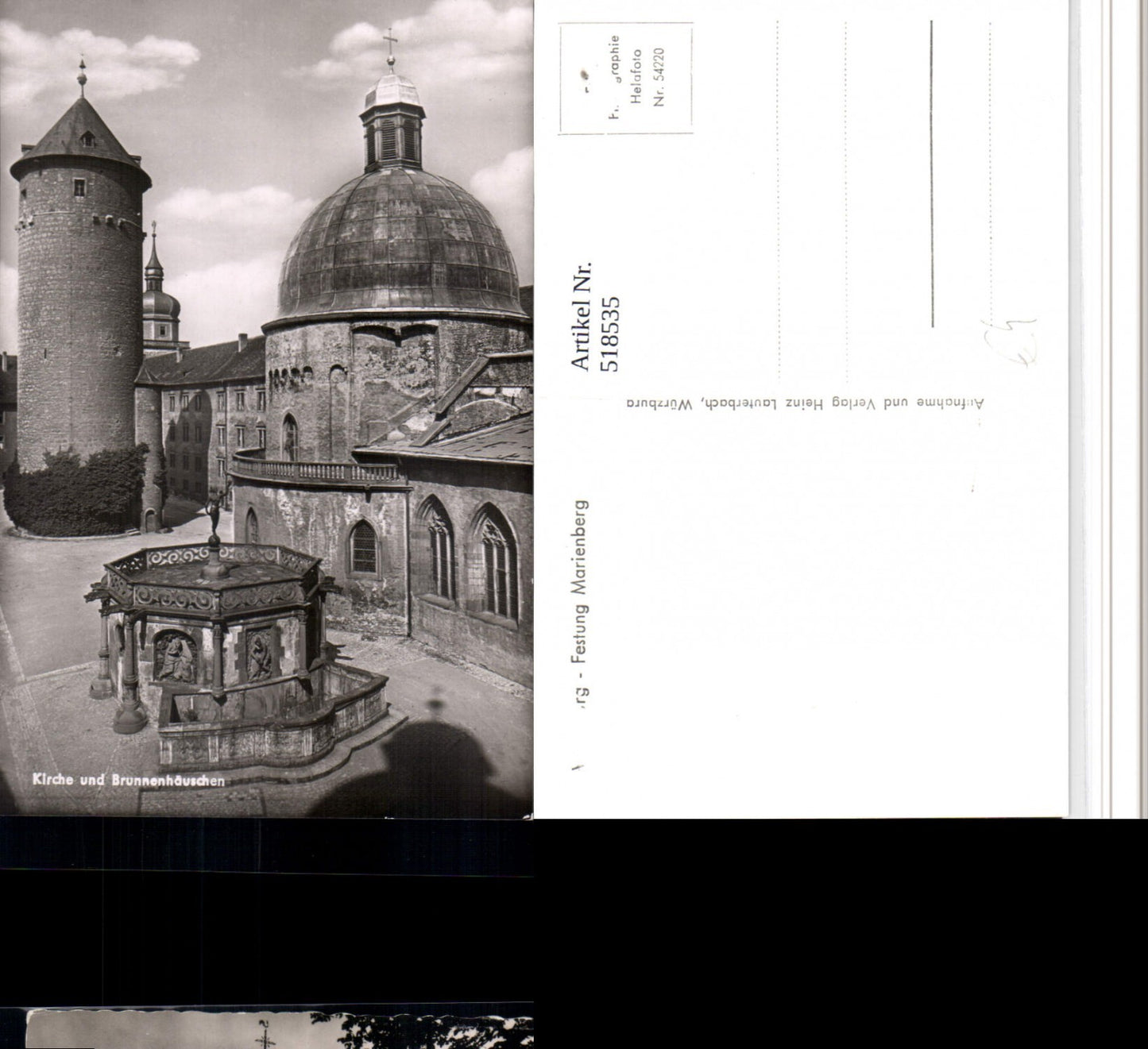 518535,Würzburg Festung Marienberg Kirche u. Brunnenhäuschen