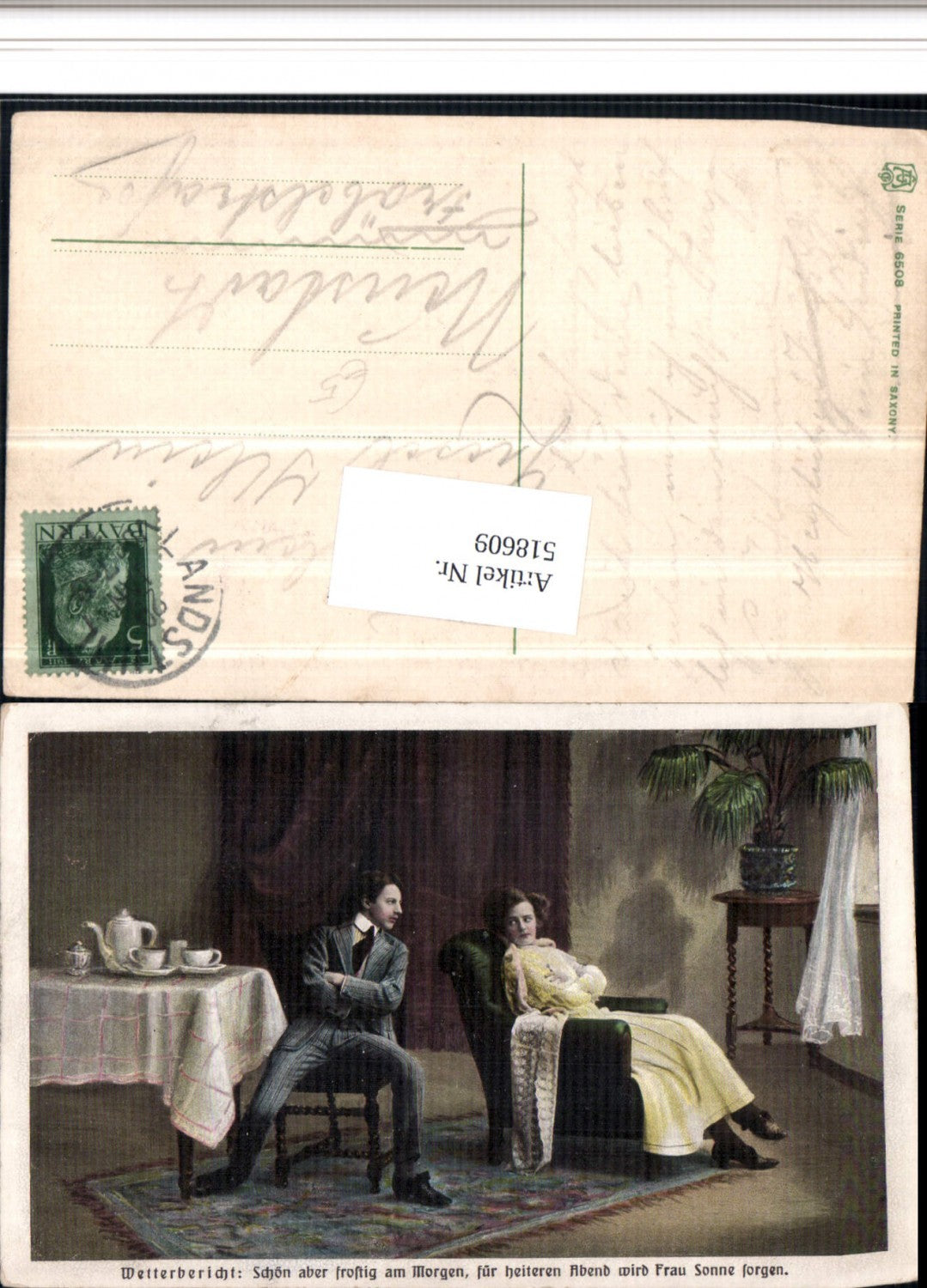 518609,Künstler AK Wetterbericht Kaffeekanne Liebe