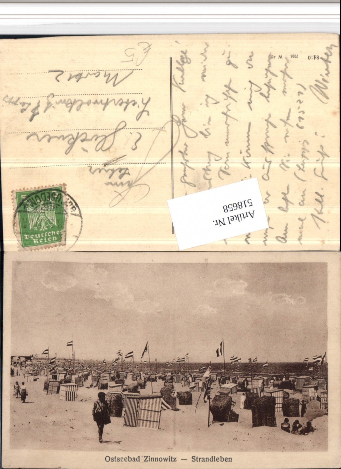 518658,Ostseebad Zinnowitz Strandleben Strand Strandkörbe