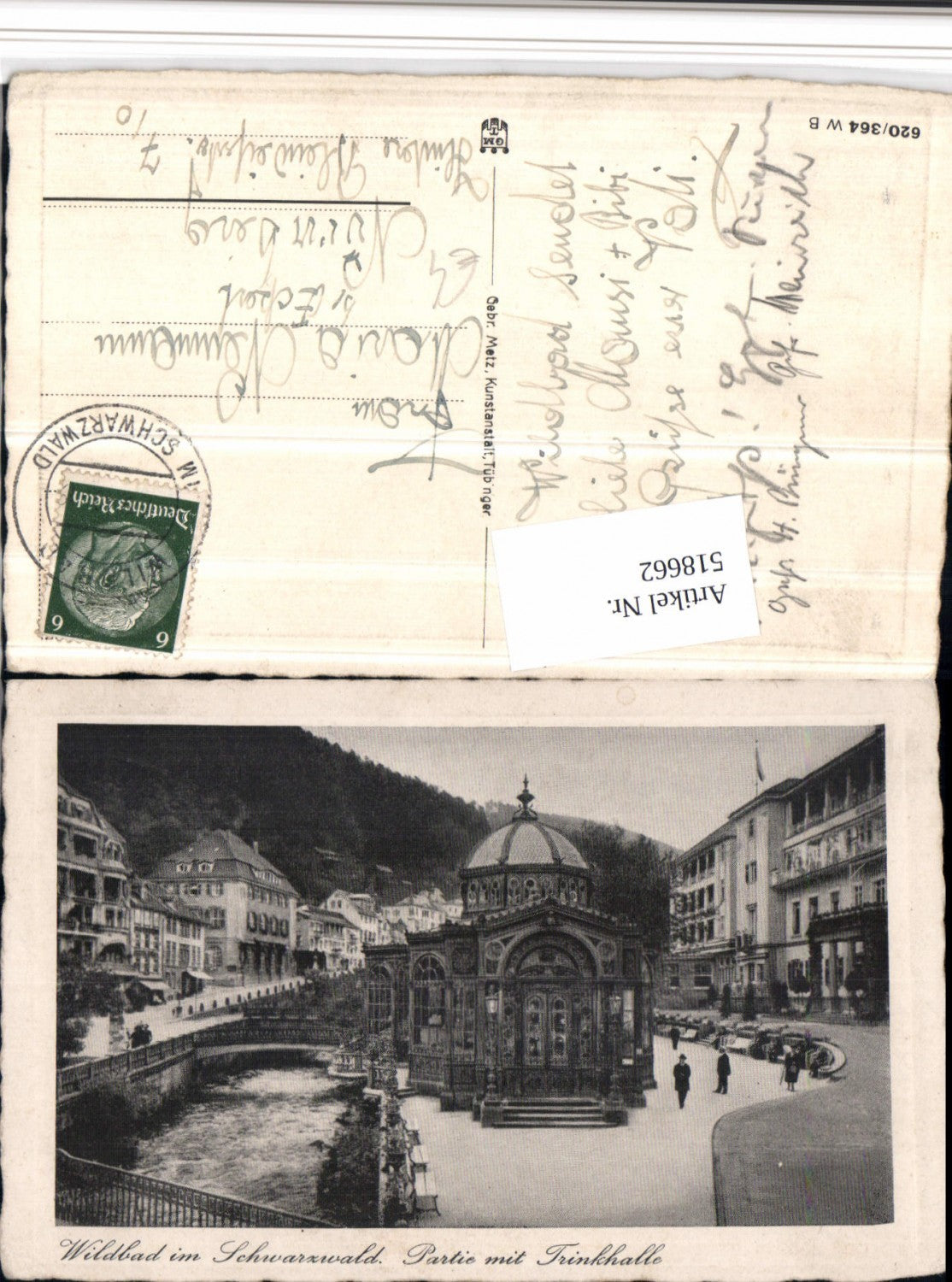 518662,Wildbad im Schwarzwald Partie m. Trinkhalle