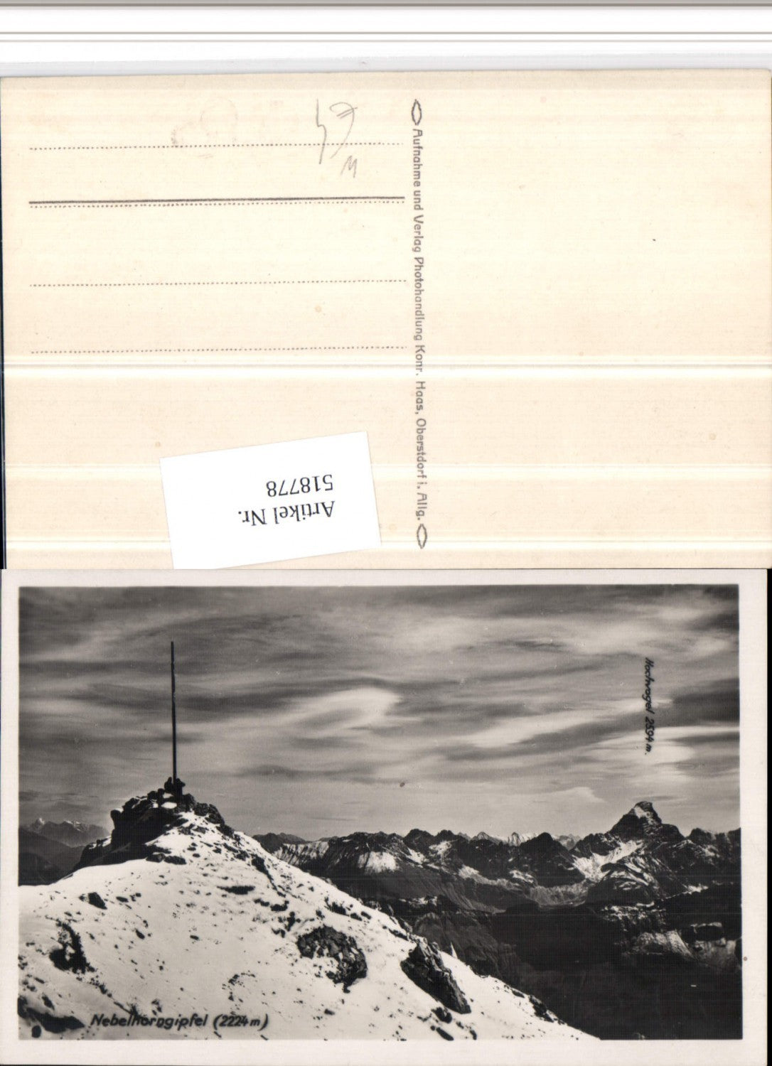 518778,Nebelhorngipfel b. Oberstdorf Bergkulisse