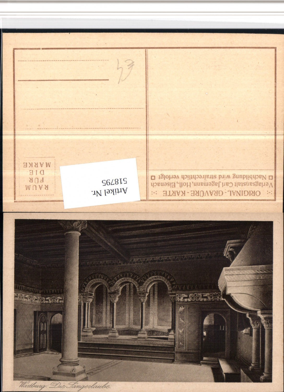 518795, Eisenach Wartburg Castle Singers' Arbor Interior View