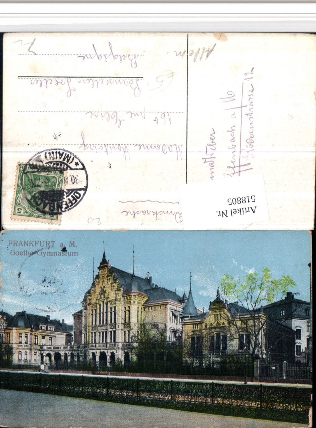 518805,Frankfurt am Main Goethe Gymnasium Schule