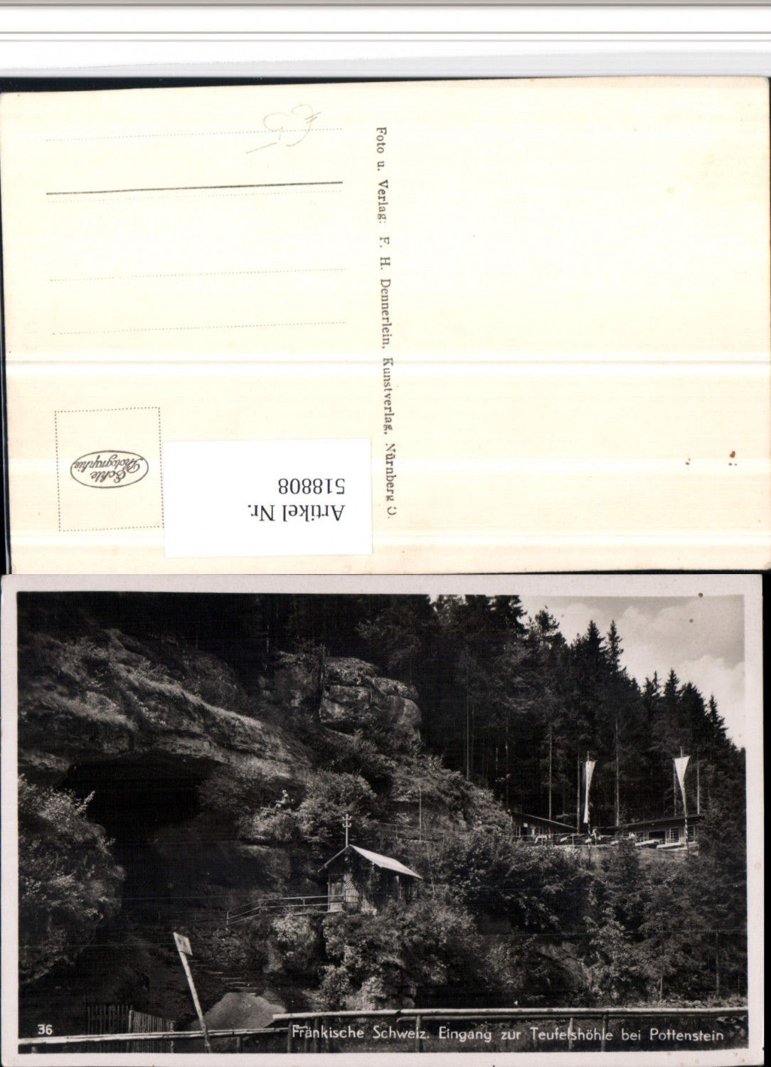 518808,Fränkische Schweiz Eingang zur Teufelshöhle b. Pottenstein