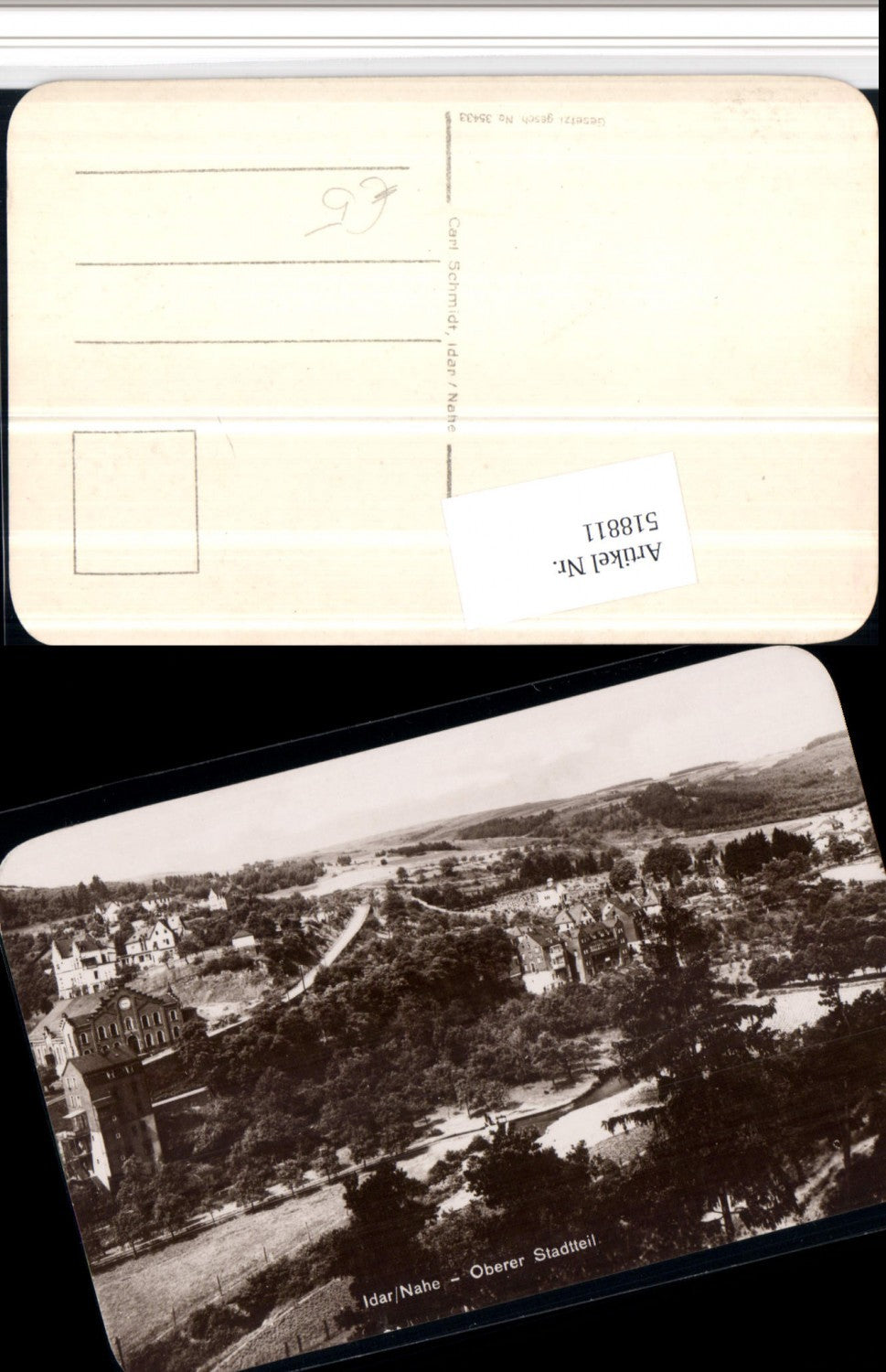 518811,Idar an d. Nahe Oberer Stadtteil Totale