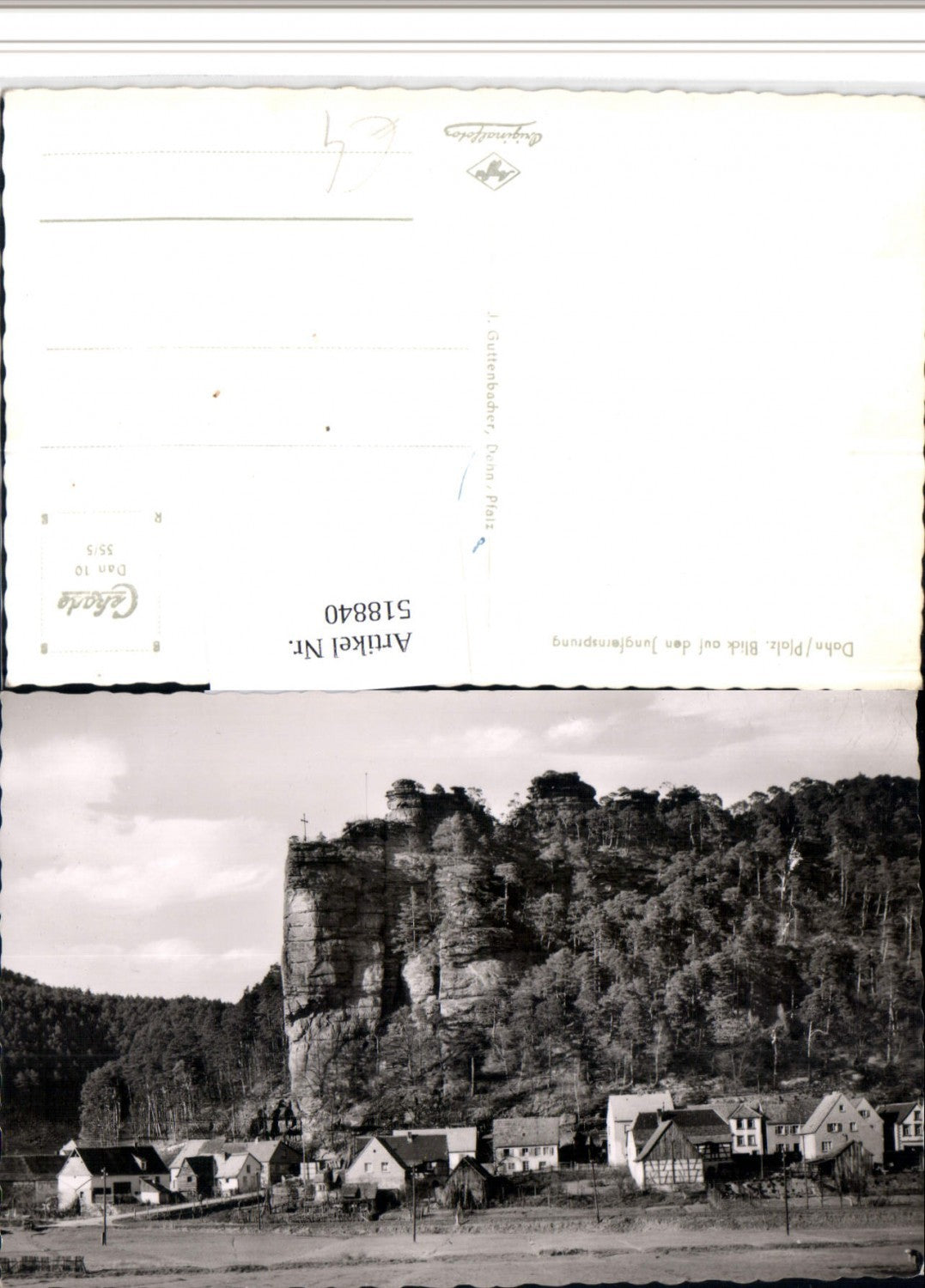 518840,Dahn in d. Pfalz Blick auf den Jungfernsprung