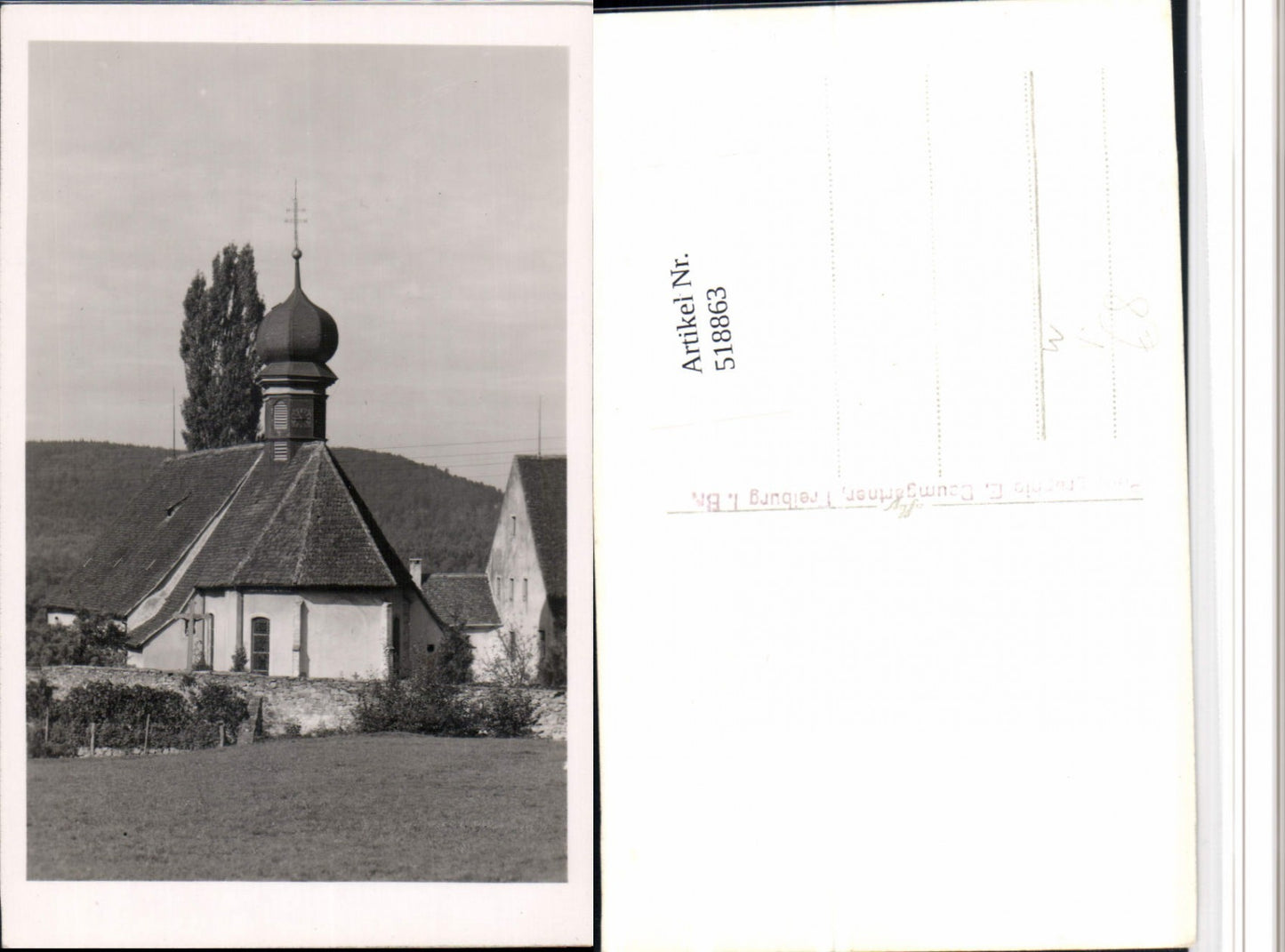 518863,Foto AK Freiburg Umgebung Kirche Kapelle pub E. Baumgartner