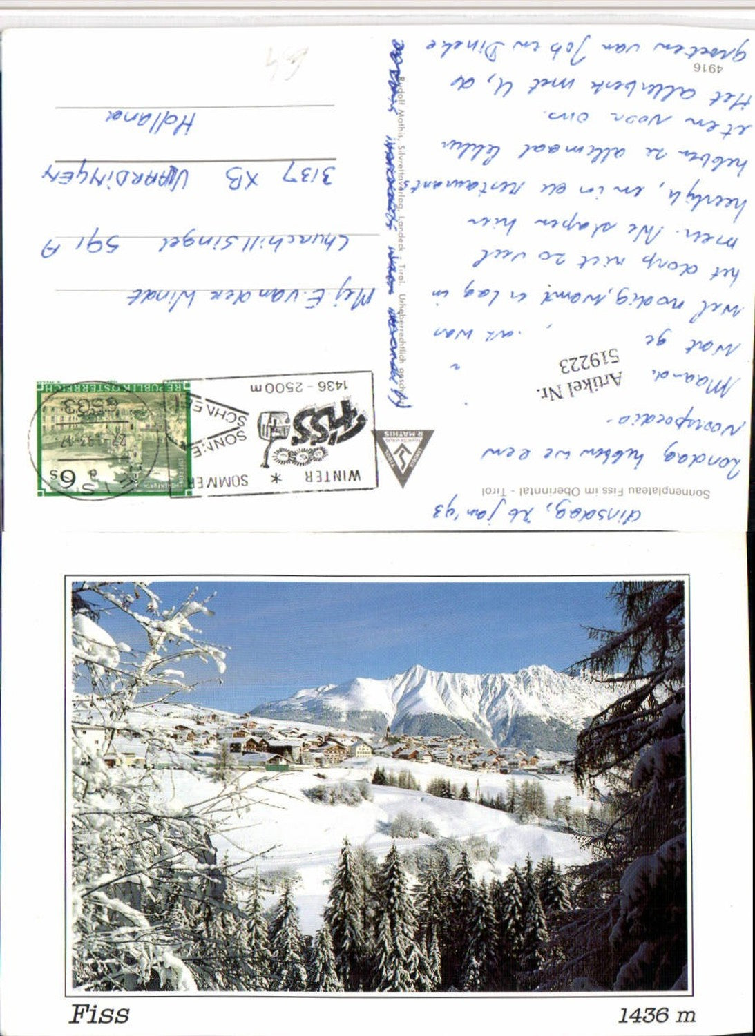 Alte Ansichtskarte – Old Postcard