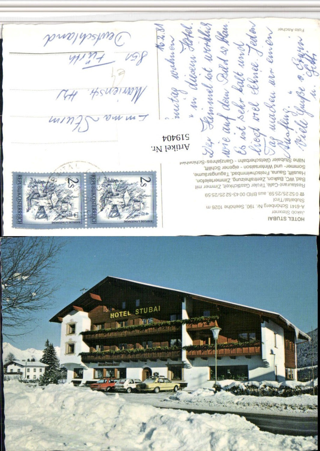 Alte Ansichtskarte – Old Postcard