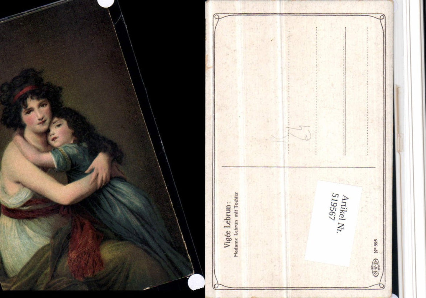 519567,Künstler AK Vigee Lebrun Madama Lebrun m. Tochter