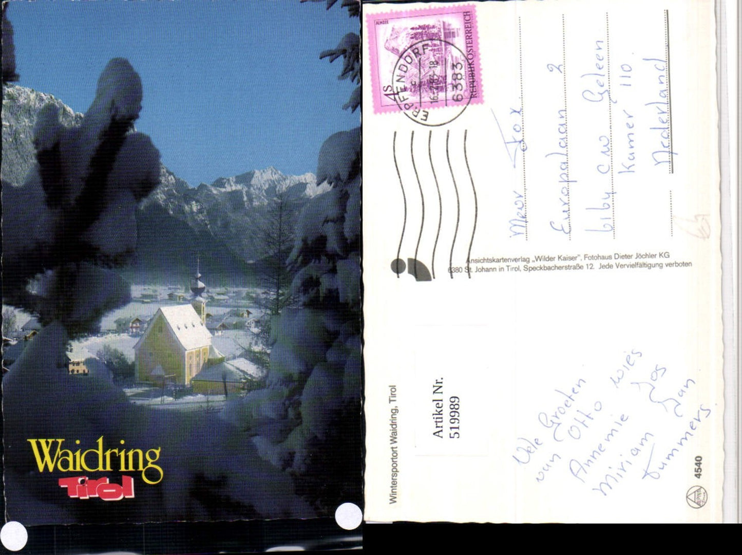 Alte Ansichtskarte – Old Postcard