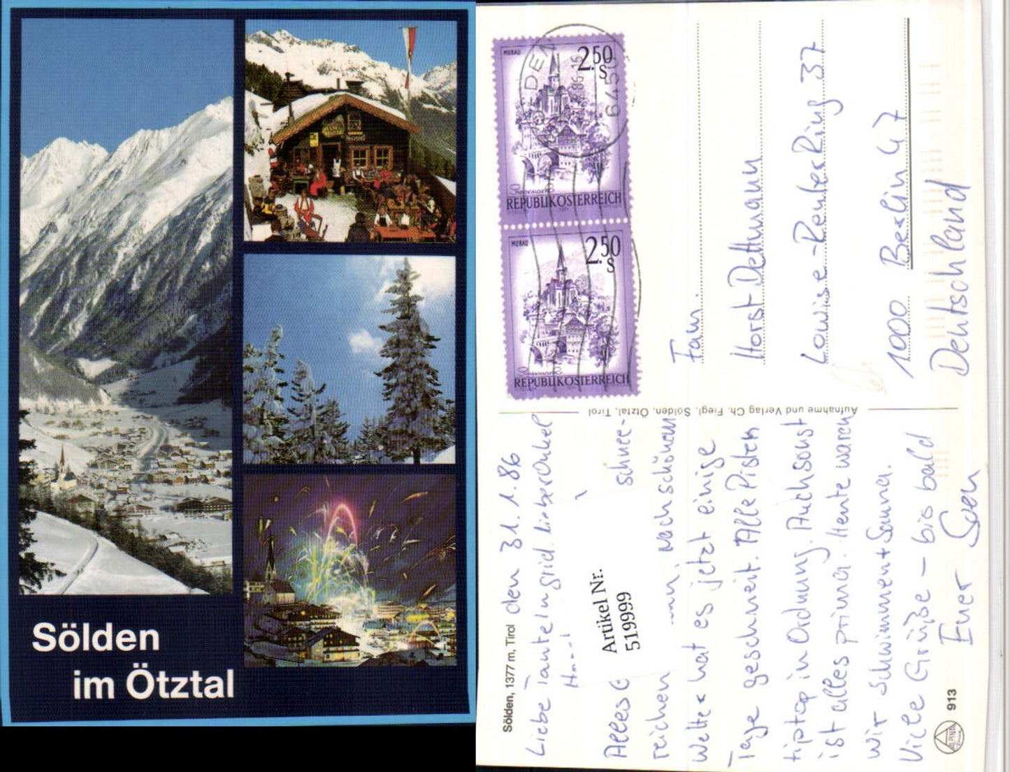 Alte Ansichtskarte – Old Postcard
